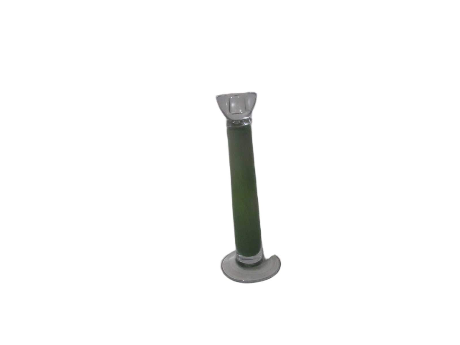 Candlestrick Handmade Small Glass Packing:brown Boxgreen29x10