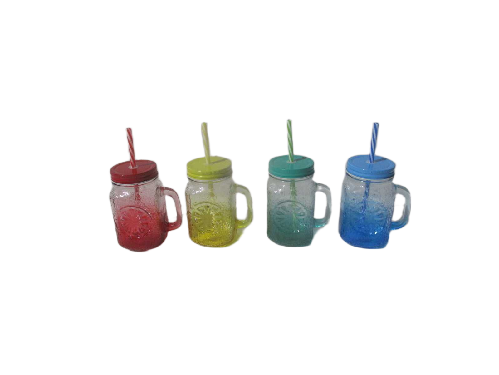 Cup Masone , 4col Ass, Purple+yellow+blue+green 450ml