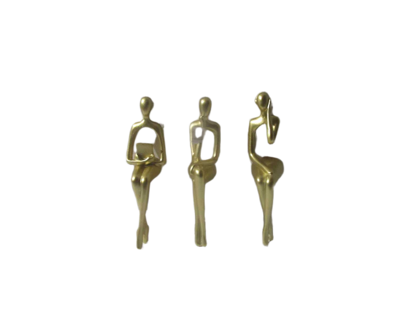 Statue 3 Model Assorted Gold 21cm