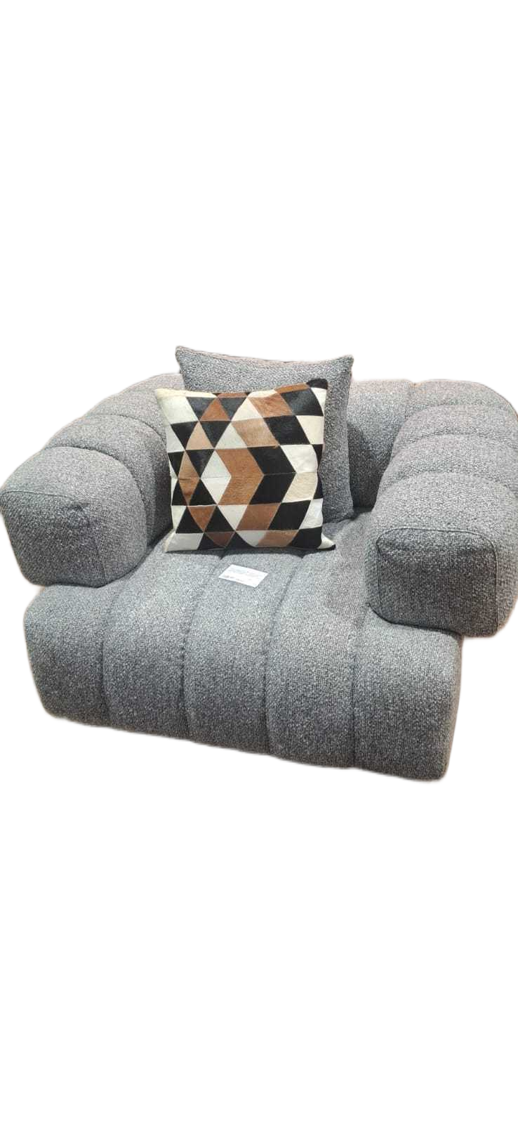 Sofa 1 Searter Grey Nh30173-8 W 1 Cushion Moq:22set 126x106x69
