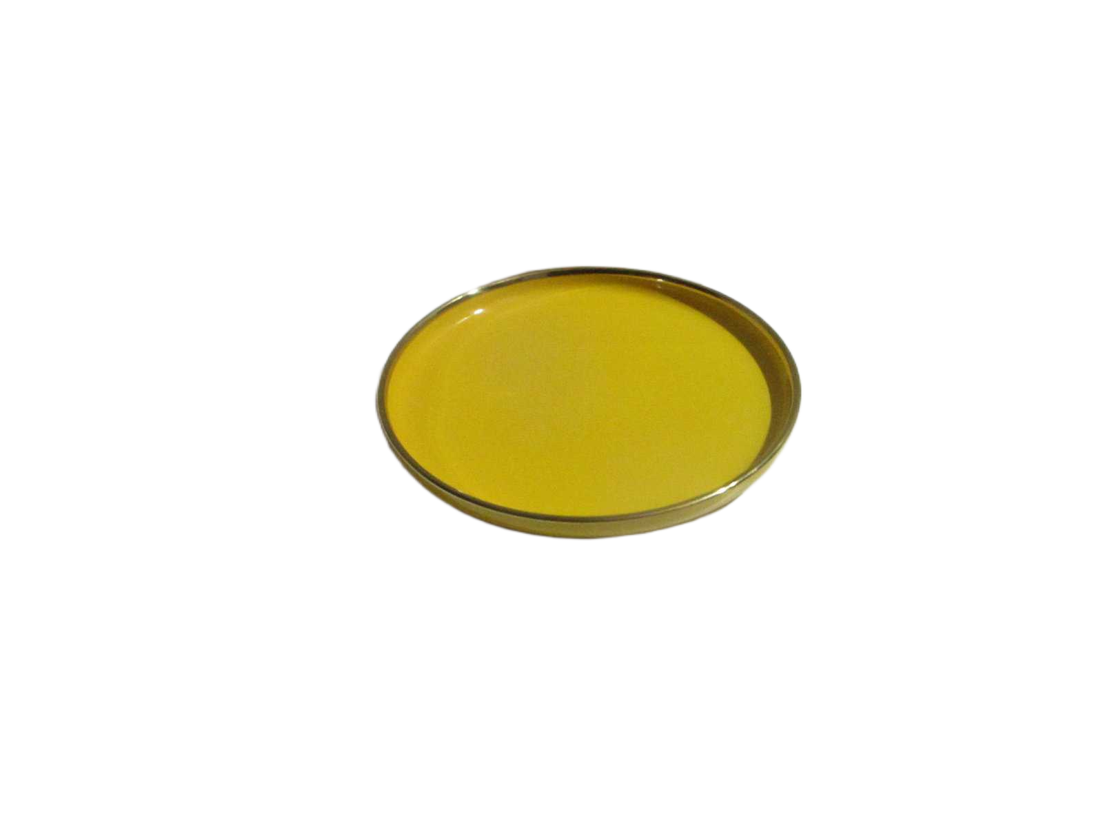 Plate Round Big Yellow+gold 26.5x2.5