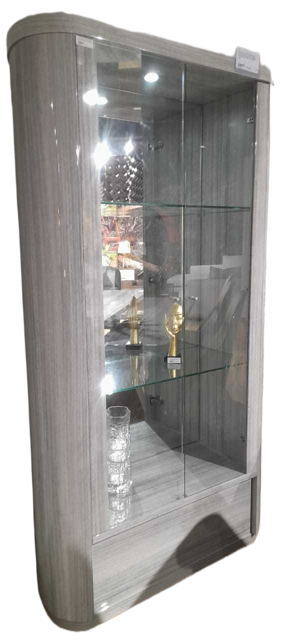 Vitrine Eucalyptus+brushed Black Stainless Steel B8405hg 1010x420x1900
