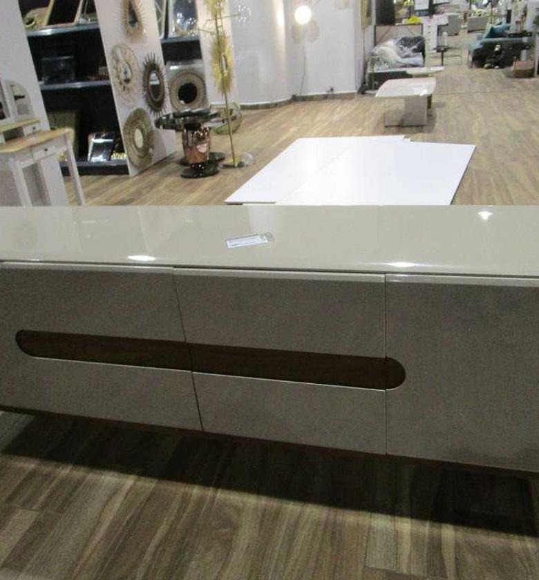 CONSOLE 4 DOORS TAUPE WIT image